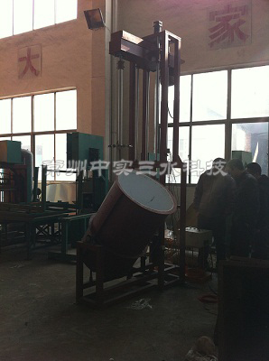 可翻轉卸料的電動升降分散攪拌機