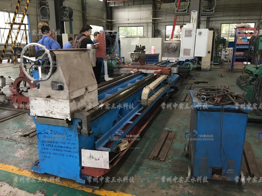 6米高精度數(shù)控機床定制現(xiàn)場驗收中2